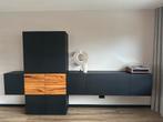 Moderne Dressoir / Kamerkast - mat zwart, Ophalen, Gebruikt, 200 cm of meer, Modern