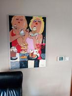 Twee dikke dames, Antiek en Kunst, Kunst | Schilderijen | Modern, Ophalen