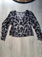 JDY Blouse XS - Grijze Panterprint, Ophalen of Verzenden, Maat 34 (XS) of kleiner, Grijs, Gedragen