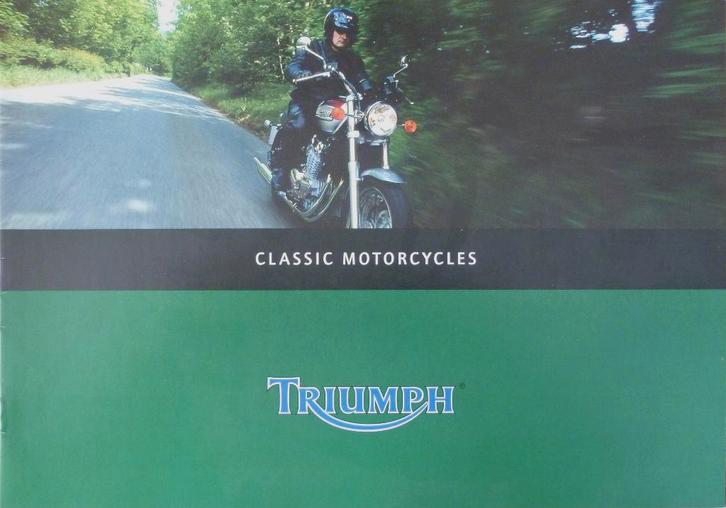 Folder TRIUMPH Classic Motorcycles 2004, Motoren, Handleidingen en Instructieboekjes, Triumph, Ophalen of Verzenden
