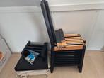 Ikea stoelen zwart met kussens ivar, Huis en Inrichting, Stoelen, Ophalen, Gebruikt, Zwart, Vier