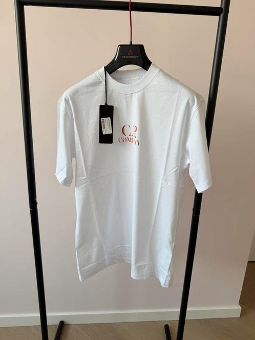 CP Company t-shirt print jersey wit, Kleding | Heren, T-shirts, Nieuw, Maat 52/54 (L), Wit, Verzenden