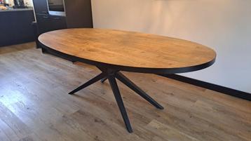 Lamulux ovale eettafel 220x120 cm - zwarte rand beschikbaar voor biedingen