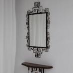 Vintage 1970s Iron Mirror and Console Set, Gebruikt, Ophalen of Verzenden, Minder dan 100 cm, Rechthoekig
