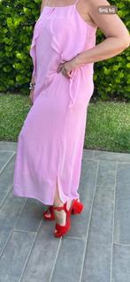 Lange jurk Malene Birger gevoerd 40 zacht roze bruiloft, Maat 38/40 (M), Galajurk, Ophalen of Verzenden, Roze