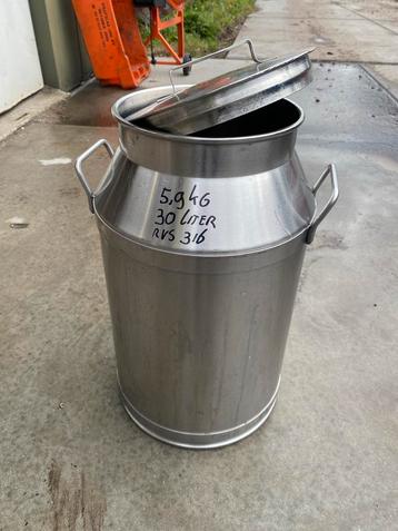 RVS Melkbus / Emmer - 30 Liter beschikbaar voor biedingen