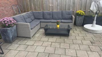Tuinset Loungeset Hoekbank 6 personen beschikbaar voor biedingen