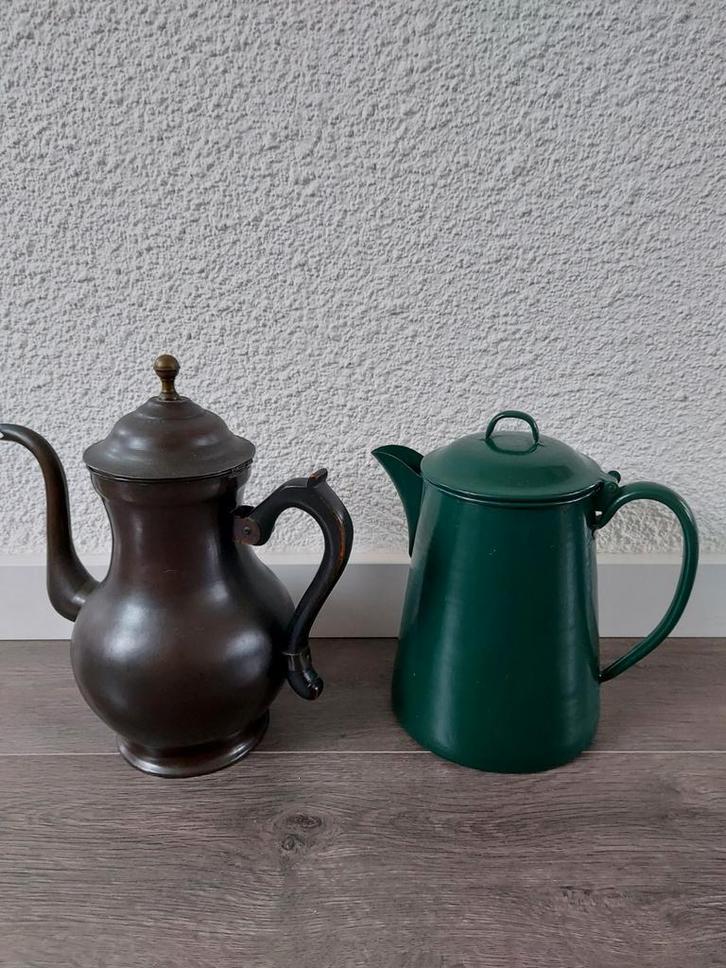 Twee mooie vintage kannen, Huis en Inrichting, Woonaccessoires | Overige, Zo goed als nieuw, Ophalen of Verzenden