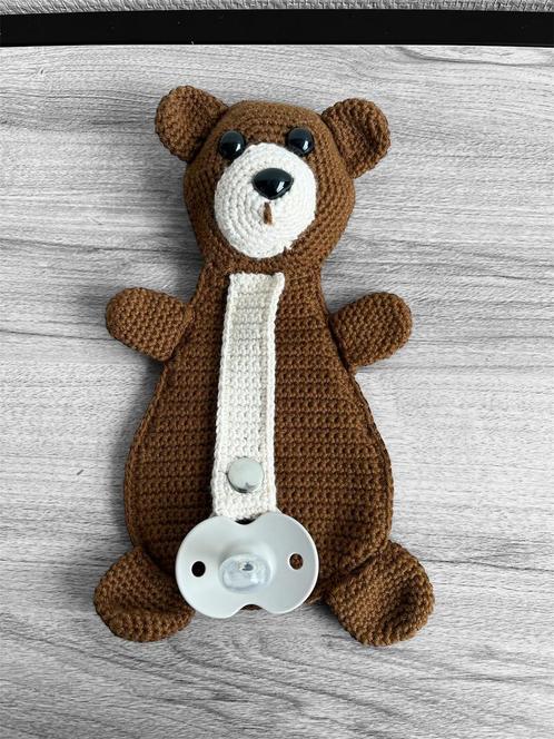 Nieuwe gehaakte speen knuffel (excl. speen), Kinderen en Baby's, Speelgoed | Knuffels en Pluche, Nieuw, Overige typen, Ophalen of Verzenden