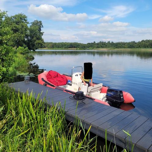 Grote RIB Zodiac Pro 12 , ruime rubberboot met 90 pk motor., Watersport en Boten, Rubberboten, Gebruikt, Zodiac, Overige materialen