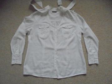 Witte blouse MANDARIN beschikbaar voor biedingen