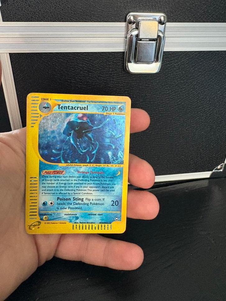 Tentacruel aquapolis holo, Hobby en Vrije tijd, Verzamelkaartspellen | Pokémon, Zo goed als nieuw, Meerdere kaarten, Foil, Ophalen of Verzenden