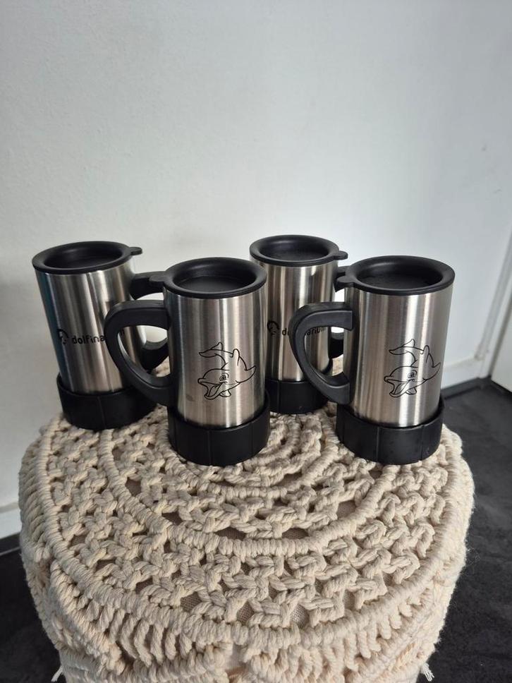 Thermos Mok Dolfinarium - Set van 4, Huis en Inrichting, Keuken | Keukenbenodigdheden, Ophalen of Verzenden