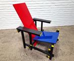 Rietveld Rood Blauwe Stoel Vintage Replica, Huis en Inrichting, Stoelen, Ophalen, Gebruikt, -, -