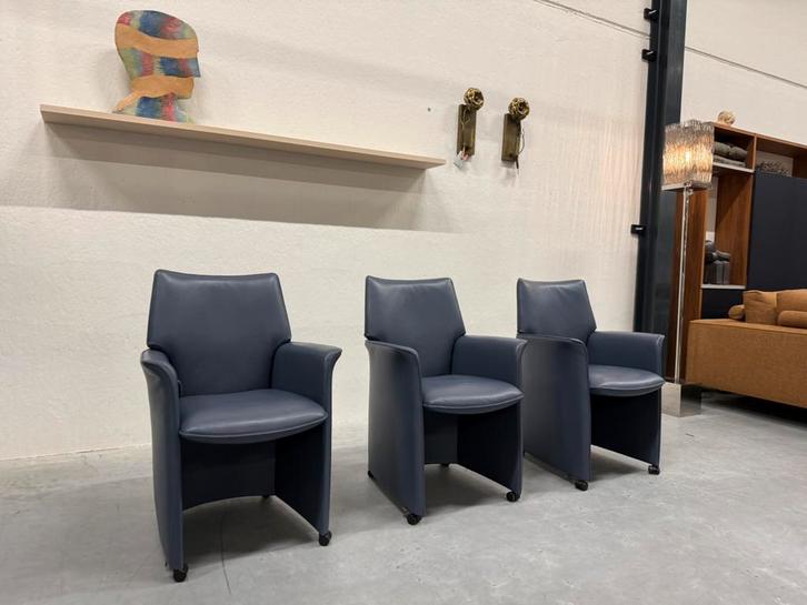 3 Nieuw Leolux Tamarinde Eetkamerstoel Senso Tempest Stoel, Huis en Inrichting, Stoelen, Nieuw, Drie, Blauw, Ophalen of Verzenden