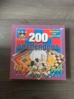 200 spellendoos, Hobby en Vrije tijd, Gezelschapsspellen | Bordspellen, Ophalen of Verzenden