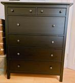 Ikea Hemnes zwarte/bruine ladekast., Huis en Inrichting, Kasten | Ladekasten, Ophalen, 5 laden of meer, 100 tot 150 cm, Zo goed als nieuw