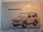 Handleiding Mercedes G-Klasse G320 G350TD bm 463 1994, Ophalen of Verzenden