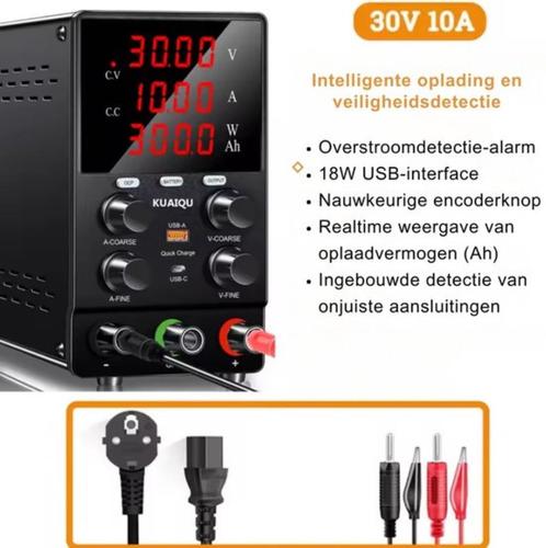 Regelbare voeding - Voeding Functiegenerator 30V - 10A - 220, Auto diversen, Auto-accessoires, Nieuw, Verzenden