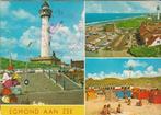 AK Egmond aan zee vuurtoren Mini Simca Opel Citroën Ford VW, Ophalen of Verzenden, 1960 tot 1980, Gelopen, Noord-Holland
