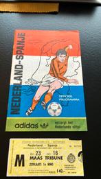 Nederland - Spanje 16 nov 1983, Ophalen of Verzenden, Zo goed als nieuw, Buitenlandse clubs, Boek of Tijdschrift
