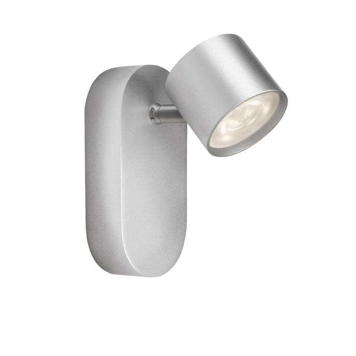 2x Design Philips Led Opbouw Wandspot aluminium 3 Watt, Huis en Inrichting, Lampen | Spots, Nieuw, Plafondspot of Wandspot, Metaal of Aluminium