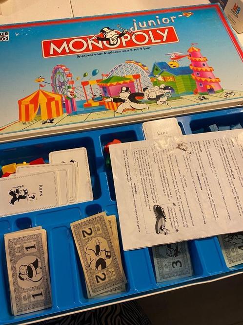 parker monopoly junior, Hobby en Vrije tijd, Gezelschapsspellen | Bordspellen, Gebruikt, Een of twee spelers, Drie of vier spelers