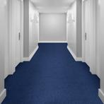 25,75m2 Heuga 727 Indigo, blauwe tapijttegels nieuw, Blauw, Nieuw, Ophalen of Verzenden, Tapijttegels
