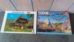 2 puzzels 500 stukjes compleet Ravensburger en schnidt, Ophalen of Verzenden, Zo goed als nieuw