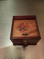 Vintage houten sigaretten dispenser, Ophalen of Verzenden, Gebruikt