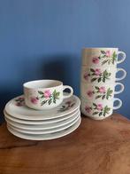 Villeroy & Boch Kop en Schotels, roze rozen, Ophalen of Verzenden