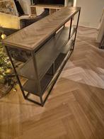 Stijlvolle sidetable / bartafel met opbergruimte, Huis en Inrichting, Tafels | Sidetables, Ophalen, Zo goed als nieuw, Metaal
