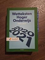 Redactieraad - Wetteksten Hoger Onderwijs 2020-2021, Ophalen of Verzenden, Gelezen, Redactieraad