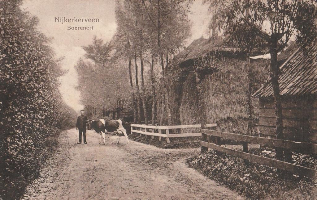 Nijkerkerveen - 1032 - twa : Boerenerf, Verzenden, Voor 1920, Gelderland