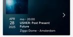 2 tickets USHER 28 april 2025, Tickets en Kaartjes, Twee personen