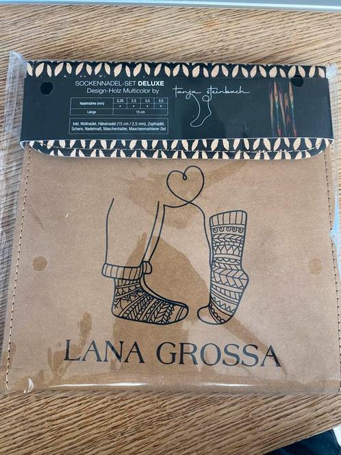 Sokkennaalden set de luxe Lana Grossa design multi color hou, Hobby en Vrije tijd, Breien en Haken, Nieuw, Breien of Haken, Naald