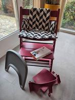 Stokke Tripp Trapp met tray, kussens, harnas en peuterinzet, Ophalen, Gebruikt, Meegroeistoel, Gordel(s)