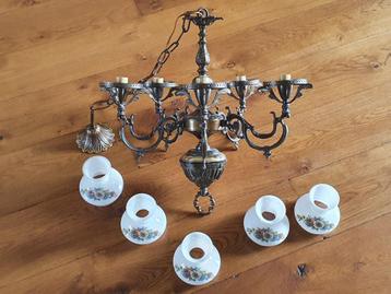 Vintage hanglamp met schemerlampen beschikbaar voor biedingen
