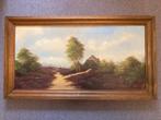 Prachtig schilderij van heide landschap, Ophalen