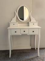 Kaptafel met spiegel en 5 lades - 80cm breed, Ophalen, Gebruikt, 50 tot 100 cm, Minder dan 100 cm