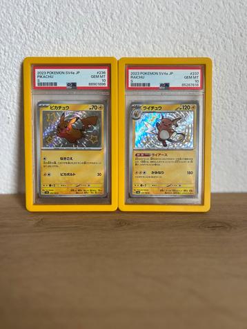 Pikachu #236 & Raichu #237 PSA 10 - Japans beschikbaar voor biedingen