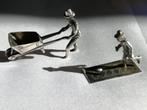 Zilveren miniatuur antiek 2 stuks, Ophalen of Verzenden, Zilver