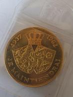 Gouden huwelijks penning juliana bernhard1937 1962, Ophalen of Verzenden, Nederland, Munten