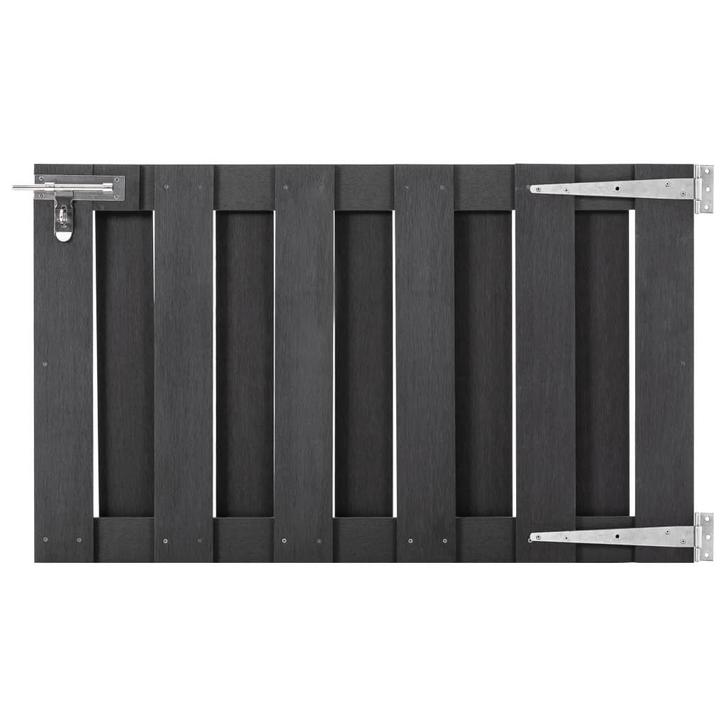 HKC tuinpoort poort draaihek grijs 100 x 60 GRATIS BEZORGD!, Tuin en Terras, Tuinpoorten, Nieuw, Draaipoort, Composiet, 100 tot 150 cm