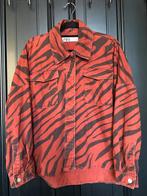 Zara denim jasje met kraag in zebraprint, Ophalen of Verzenden, Zo goed als nieuw, Bruin, Jasje