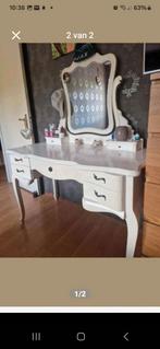 Mooie brocante kaptafel, Ophalen of Verzenden, Zo goed als nieuw, 50 tot 100 cm, Minder dan 100 cm