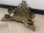 Antiek bronzen inktpot/brievenhouder voor op bureau, Antiek en Kunst, Ophalen of Verzenden