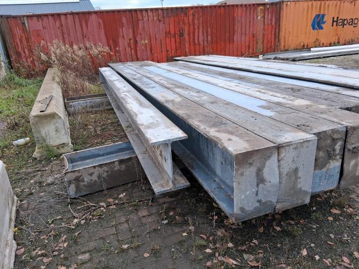 Diverse stalen HE-A / HE-B 500-450 / IP-E profielen., Doe-het-zelf en Verbouw, Metalen, Gebruikt, IJzer, Ophalen