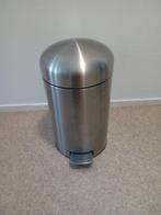 Brabantia pedaalemmer 12 Liter, Huis en Inrichting, Woonaccessoires | Prullenbakken, Ophalen, Gebruikt, Met pedaal, Metaal