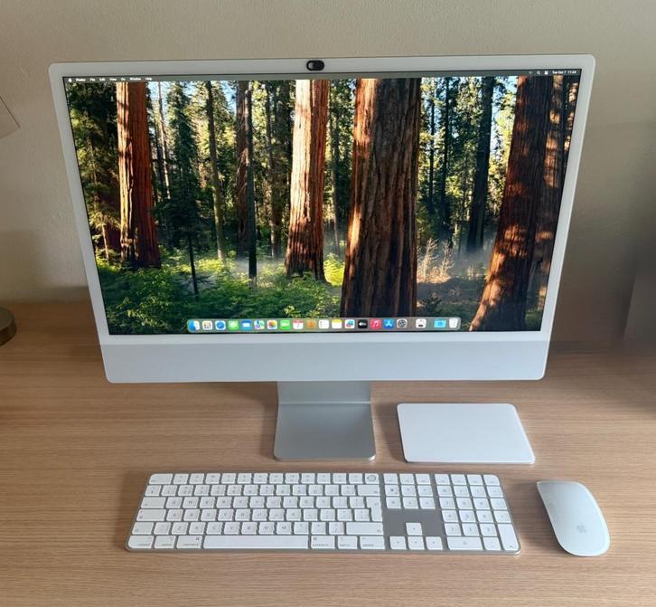 Apple iMac 24", Computers en Software, Apple Desktops, Zo goed als nieuw, iMac, SSD, 4 Ghz of meer, 16 GB, Ophalen